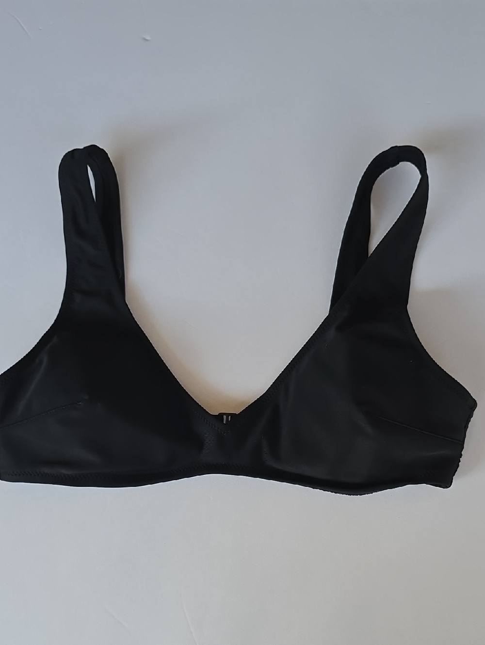 Aerie Black Simple Basic Scoop Bikini Top - Swim Bralette NWT sz Medium